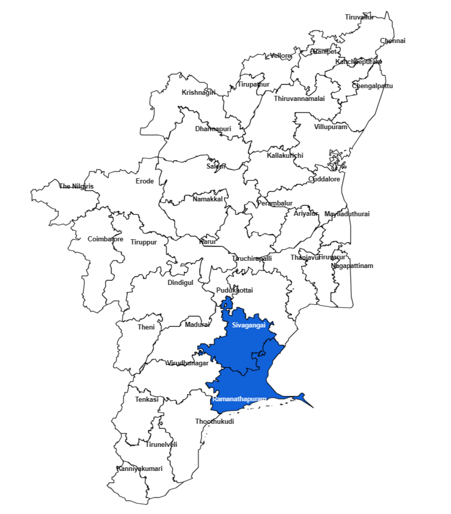 Ramanathapuram map