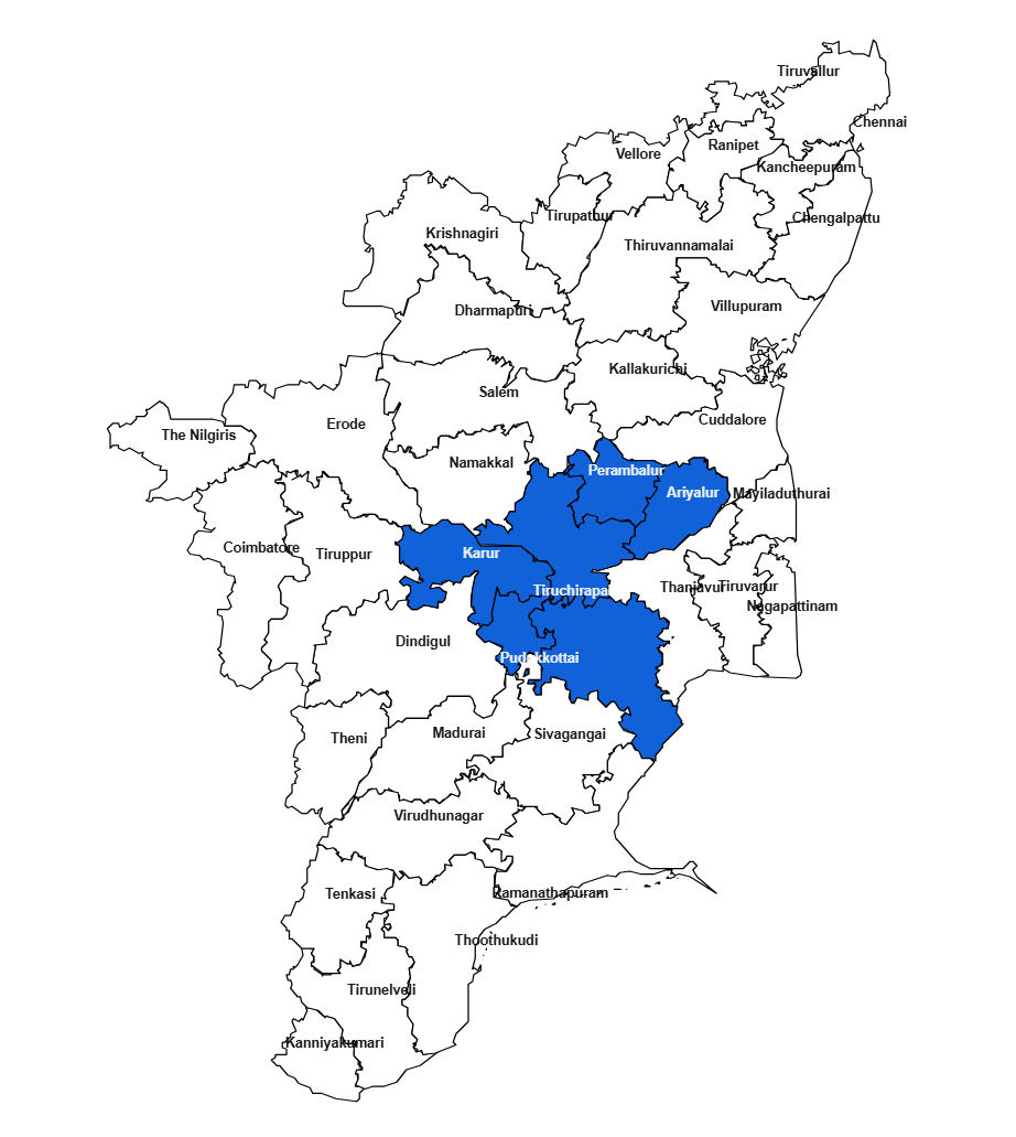 Tiruchirappalli map